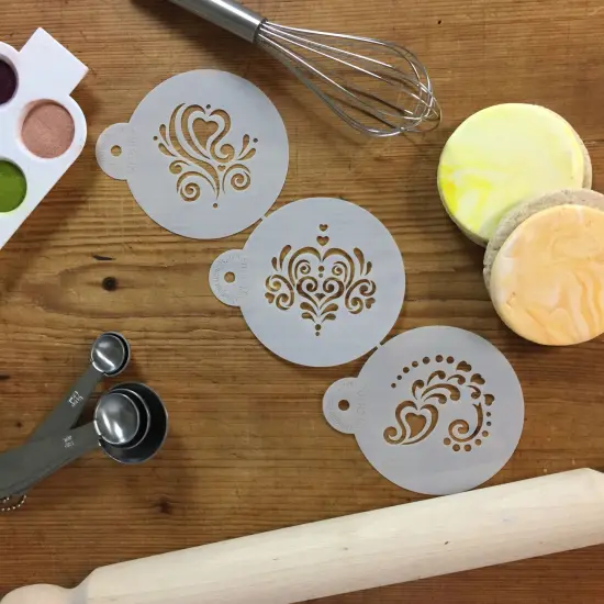 Amore Cookie Stencil Set | C810 by Designer Stencils | Cookie Decorating Tools | {4}