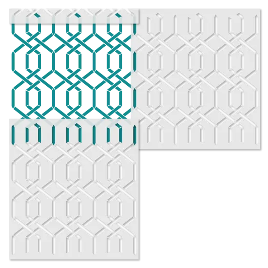 Moorish Lattice Wall Stencil | 3729 by Designer Stencils | Pattern Stencils | Reusable Stencils for Painting | Safe & Reusable Template for Wall Decor | Try This Stencil Instead of a Wallpaper | Easy to Use & Clean Art Stencil Pattern {4}