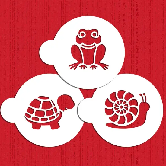 Pond Critters Set Cookie Stencil | C765 by Designer Stencils | Cookie Decorating Tools | {4}