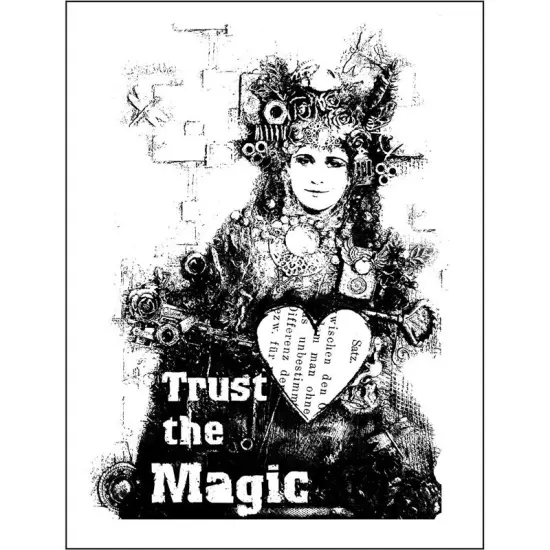 Prima Marketing Inc Wood Mounted Stamps-Trust The 655350962227 {1}