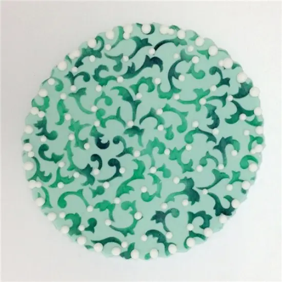 Provencal Scroll Miniprint Cake Stencil | C815 by Designer Stencils | Cake Decorating Tools | {2}