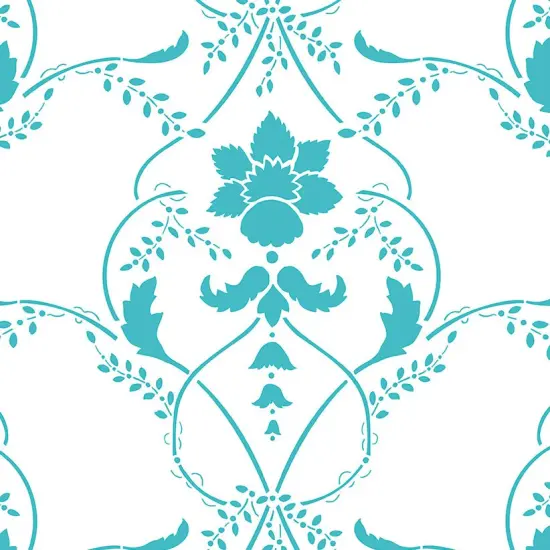 Scroll Wallpaper Wall Stencil | 3441 by Designer Stencils | Reusable Stencils for Painting | {2}