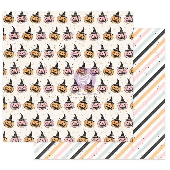 Prima Marketing Inc Thirty-One Collection 12x12 Sheet - Jack-O-Lanterns -, 12"x12" With Foil Detail 655350997168 (10 SHEETS) {1}