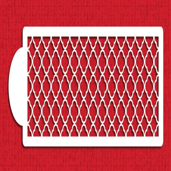 Solid Quatrefoil Cake Stencil | C850 by Designer Stencils | Stencils for Royal Icing, Airbrush, Dusting Powder | {2}