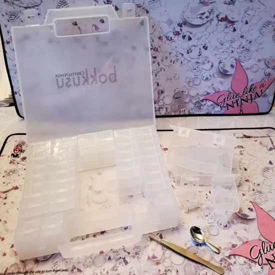 Clear Rhinestone Storage:BOKKUSU -55pc {2}