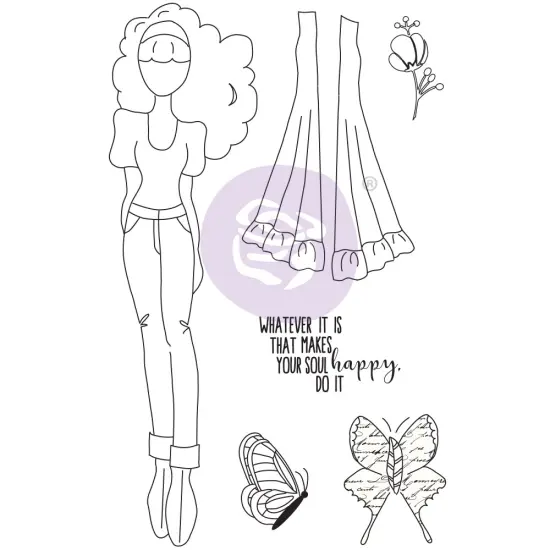 Prima Marketing Inc Jn Doll Stamps - Fiona - 5.25"x8", 6 Pcs 655350913038 {1}