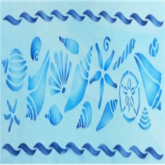 Shell Variety Cake Stencil Border | C705 by Designer Stencils | Cake Decorating Tools | {2}