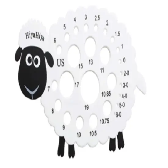 HiyaHiya Knitting Needle Gauge-Sheep Multicolor {1}