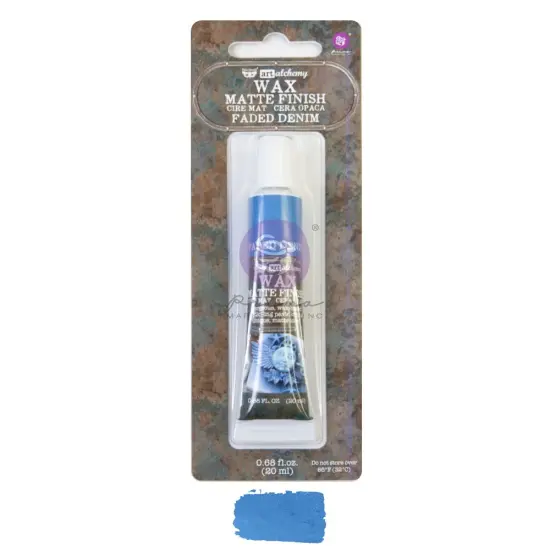 Prima Marketing Inc Art Alchemy - Matte Wax - Faded Denim - 1 Tube, 20 Ml 655350968731 {1}