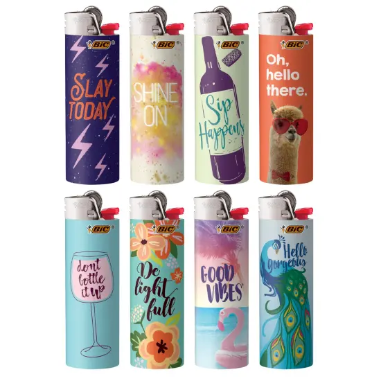 BIC Special Edition Lighter, Various Designs, 8-Count Pack {2}