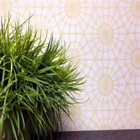 8-Inch Tiled Flower Wall Stencil | 3707A by Designer Stencils | Floral Stencils | {2}