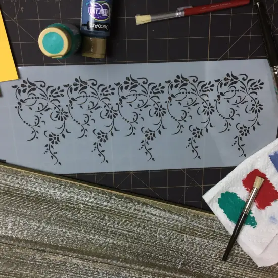 Large Vintage Lace Cake Stencil Side | C770 by Designer Stencils | Cake Decorating Tools | {5}