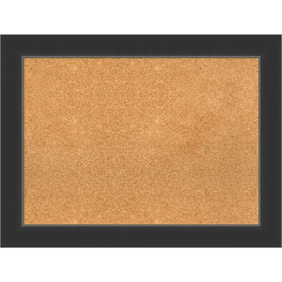 Corvino Wood Framed Corkboard, Natural Cork Corvino Black {1}