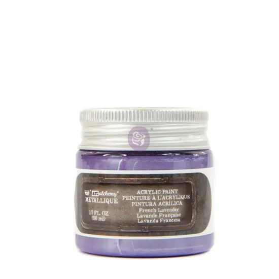 Prima Marketing Inc Art Alchemy- Metallique Acrylic Paint - French Lavender Collection 1.7 Fl.Oz (50Ml) 655350967796 {1}