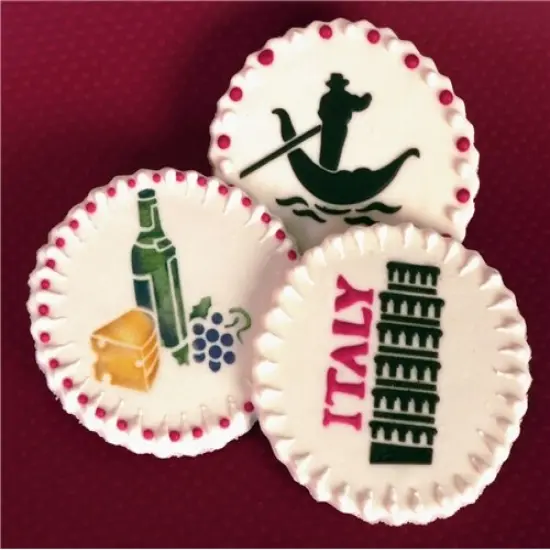 Bella Italy Cookie Stencil Set | C845 by Designer Stencils | Cookie Decorating Tools | Baking Stencils for Royal Icing, Airbrush, Dusting Powder | Reusable Plastic Food Grade Stencil for Cookies | Easy to Use & Clean Cookie Stencil {2}
