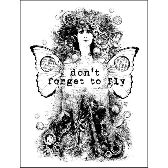 Prima Marketing Inc Wood Mounted Stamps-Don'T Forg 655350962135 {1}