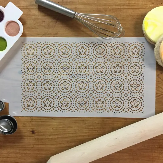 Circle Lattice Cake Stencil | C778 by Designer Stencils | Cake Decorating Tools | {5}