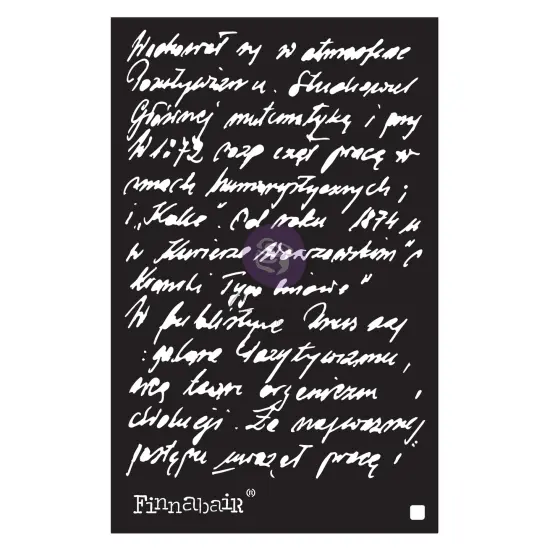 Prima Marketing Inc Finnabair Stencil - Ghostwriter - 1 Piece, 6"x9" 655350968960 {1}