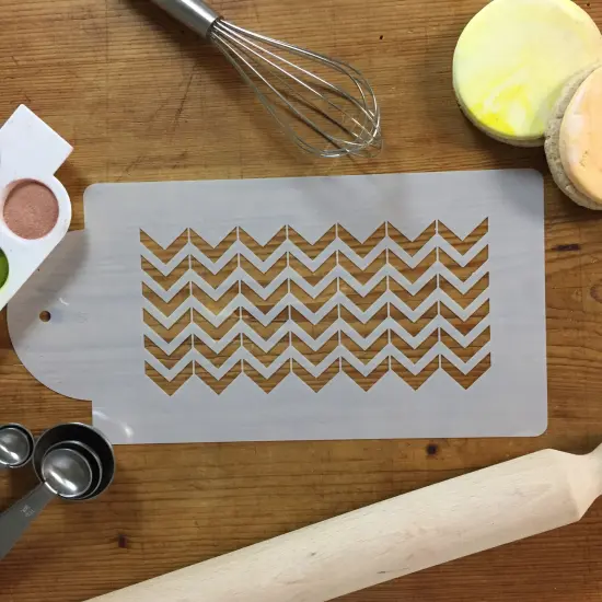 Chevron Cake Stencil Side | C786 by Designer Stencils | Cake Decorating Tools | {3}
