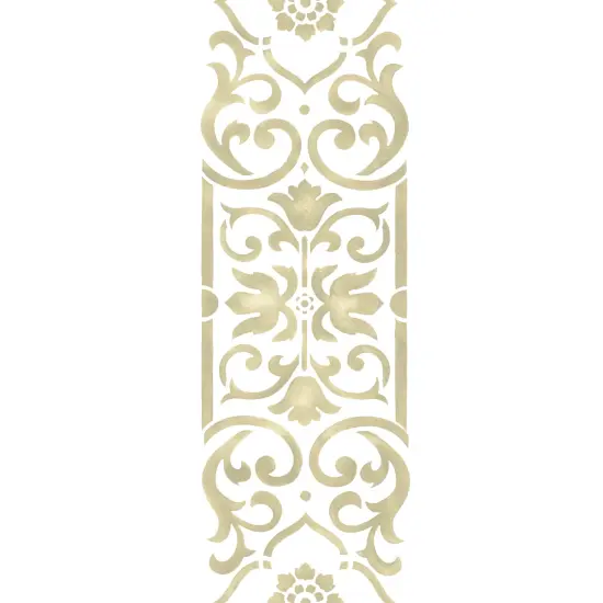Vertical Scroll Wall Stencil | 3386 by Designer Stencils | Pattern Stencils | {1}