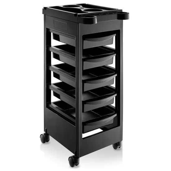Saloniture Beauty Salon Rolling Trolley Cart With 5 Drawers {1}