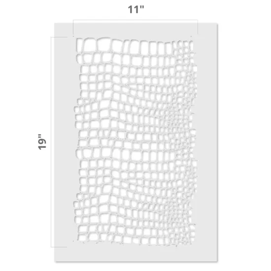Large Crocodile Skin Wall Stencil | 3448 by Designer Stencils | Pattern Stencils | Reusable Stencils for Painting | Safe & Reusable Template for Wall Decor | Try This Stencil Instead of a Wallpaper | Easy to Use & Clean Art Stencil Pattern {4}