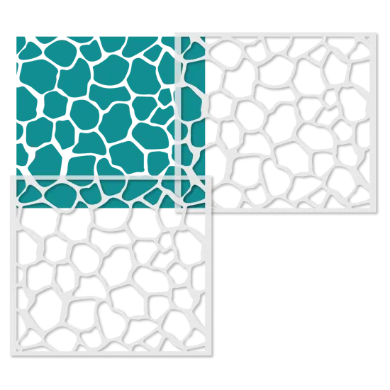 Giraffe Print Wallpaper Wall Stencil | 3623 by Designer Stencils | Pattern Stencils | Reusable Stencils for Painting | Safe & Reusable Template for Wall Decor | Try This Stencil Instead of a Wallpaper | Easy to Use & Clean Art Stencil Pattern {3}