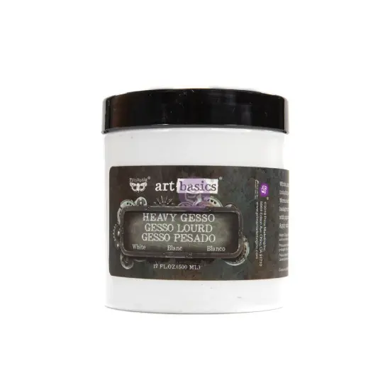 Prima Marketing Inc Art Basics - Heavy Gesso - White (17 Fl. Oz.) 655350961374 {1}