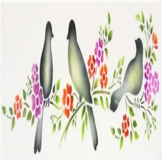 Love Birds Cake Stencil Side | C777 by Designer Stencils | Cake Decorating Tools | {2}