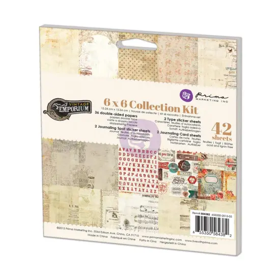 Prima Marketing Inc 6x6 Collection Kit-Vintage Emporium 655350584382 {1}