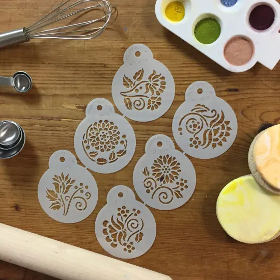 Crewel Flowers Cookie Stencils | C842 by Designer Stencils | Cookie Decorating Tools | {3}