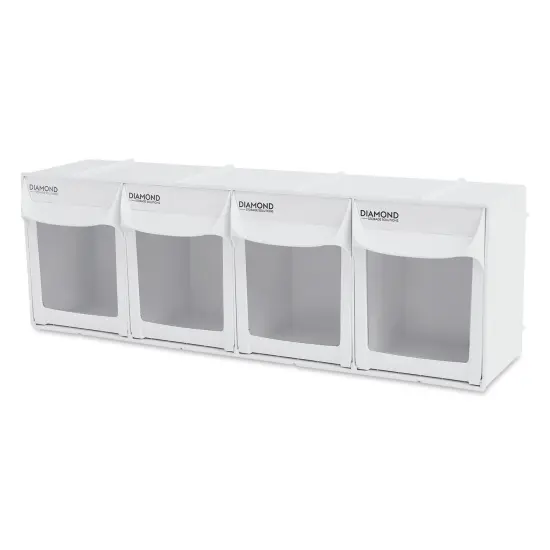 Diamond Storage Solutions - 4 Tip Out Bins, Full Width {1}