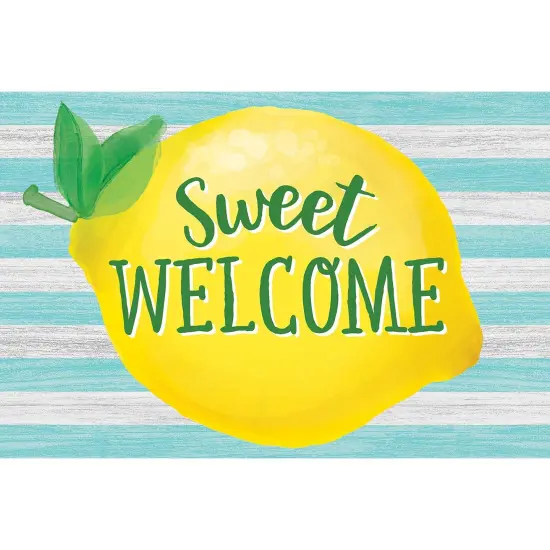 Lemon Zest Sweet Welcome Postcards, 4" x 6", 30 Per Pack, 6 Packs {1}