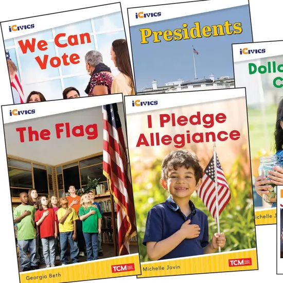 iCivics Grade K: Leadership & Responsibility 5-Book Set + Game Cards {2}