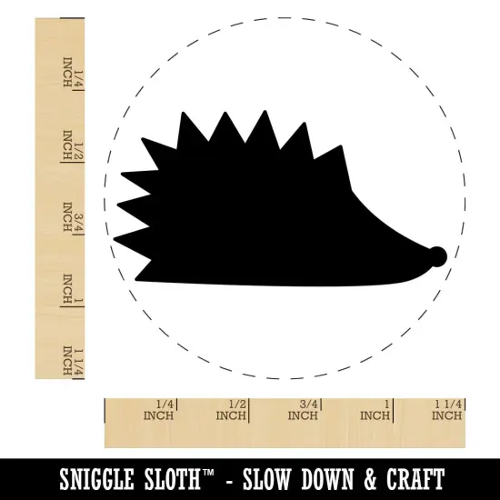 Hedgehog Profile Solid Rubber Stamp for Stamping Crafting Planners {1}