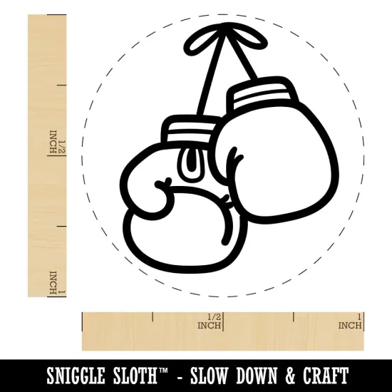 Boxing Gloves Hanging Rubber Stamp for Stamping Crafting Planners {1}