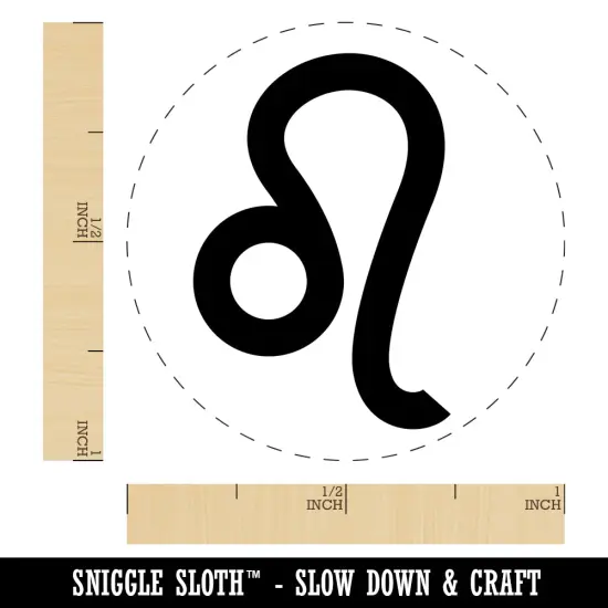Leo Horoscope Astrological Zodiac Sign Rubber Stamp for Stamping Crafting Planners {1}