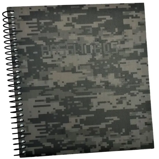 Small password keeper book with alphabetical tabs RE-FOCUS THE CREATIVE OFFICE Green camouflage {1}