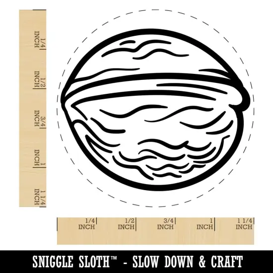 Walnut Drawing Rubber Stamp for Stamping Crafting Planners {1}