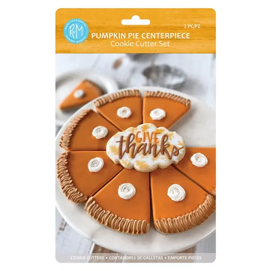 Pumpkin Pie Centerpiece 2 PC Cookie Cutter Set {1}