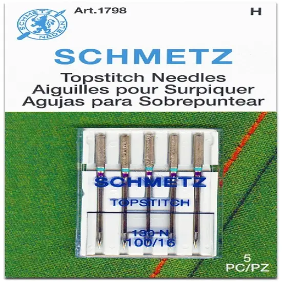 Schmetz Topstitch Machine Needles-Size 100/16 5/Pkg {1}