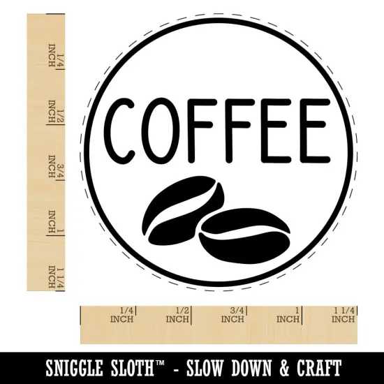 Coffee Text with Image Flavor Scent Rubber Stamp for Stamping Crafting Planners {1}