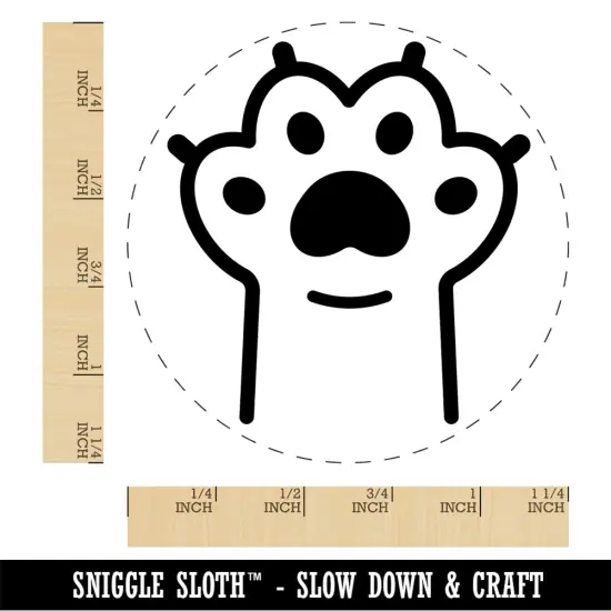Outstretched Cat Paw Beans Rubber Stamp for Stamping Crafting Planners {1}