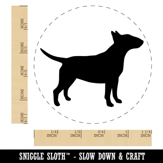 Bull Terrier Dog Solid Rubber Stamp for Stamping Crafting Planners {1}