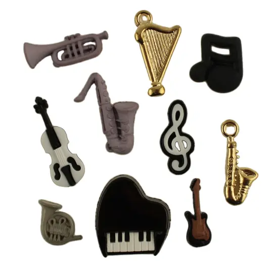 Buttons Galore and More Craft & Sewing Buttons - Music - 24 Buttons {1}