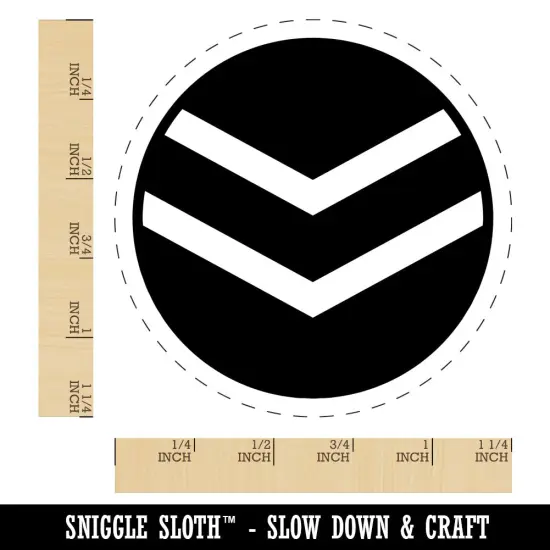 Chevron Arrow in Circle Rubber Stamp for Stamping Crafting Planners {1}