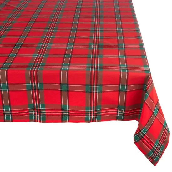 DII Holiday Plaid Tablecloth {1}