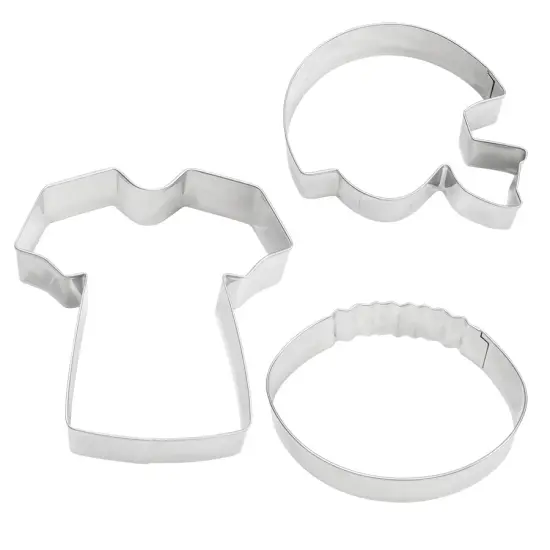 Football 3 PC Cookie Cutter Set Carded {2}