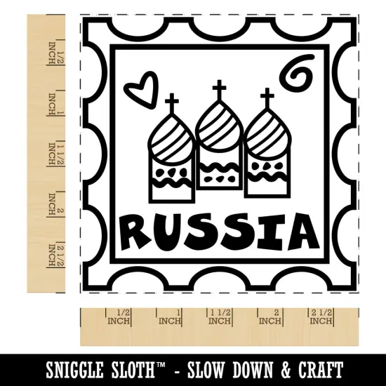 Russia Passport Travel Square Rubber Stamp for Stamping Crafting {1}