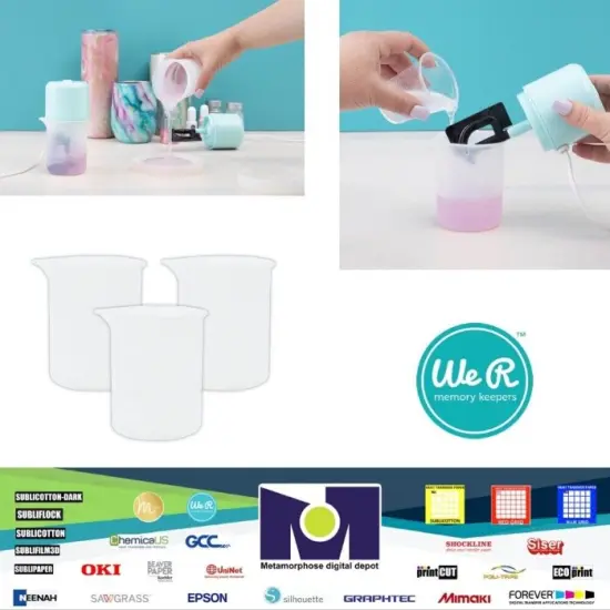 We R Memory Keepers Spin It Machine Resin Mixer Cups 3(Pieces) Pack 60000856 {1}